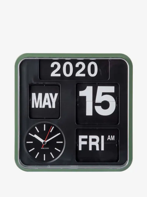Karlsson Flip calendar wall clock