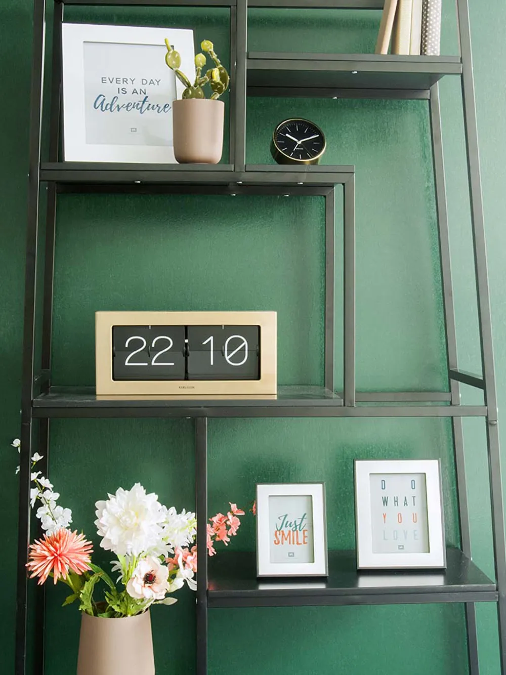  Karlsson Flip Boxed Clock - Gold 