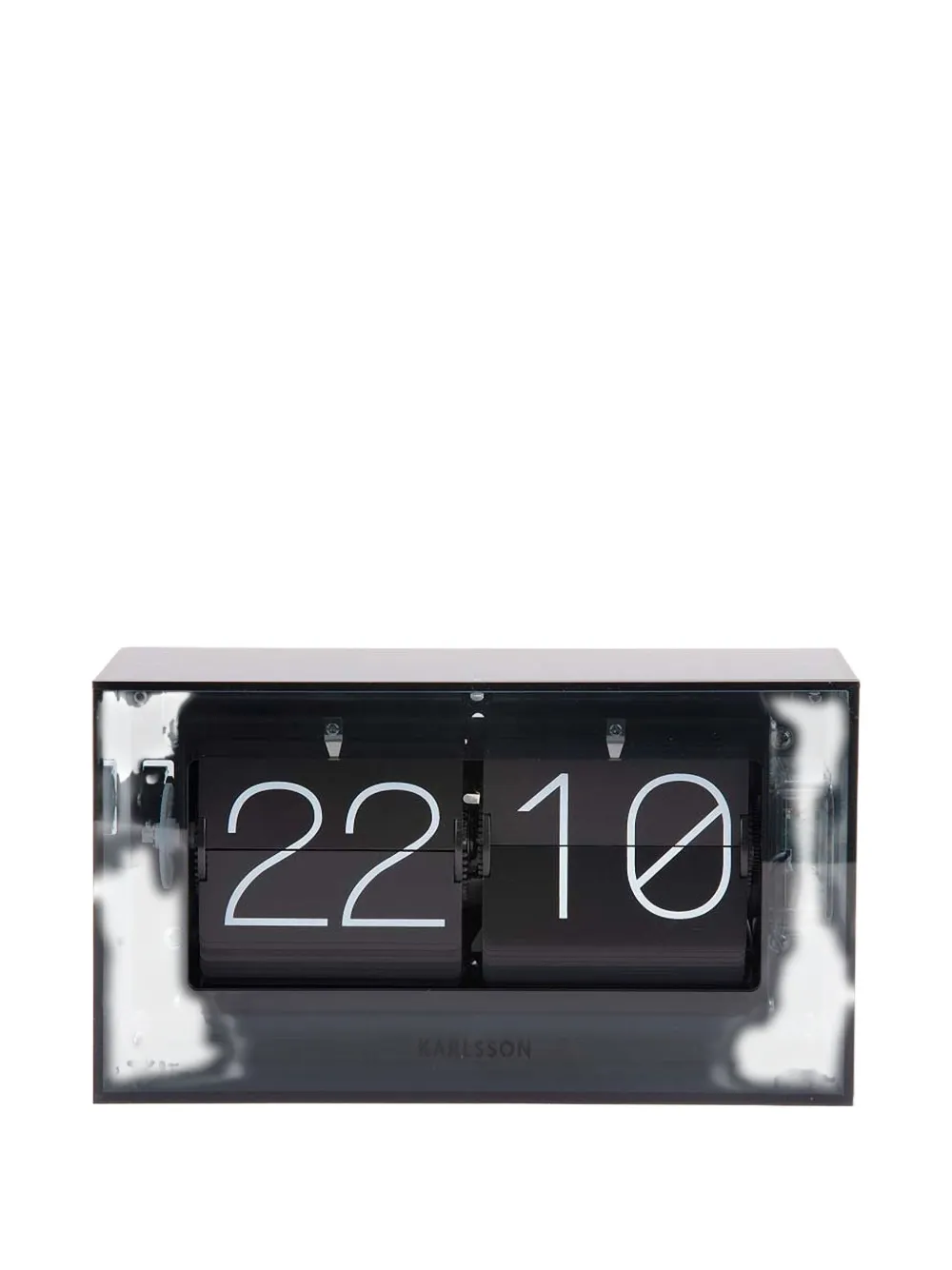 Karlsson Boxed-flip Clock In Black