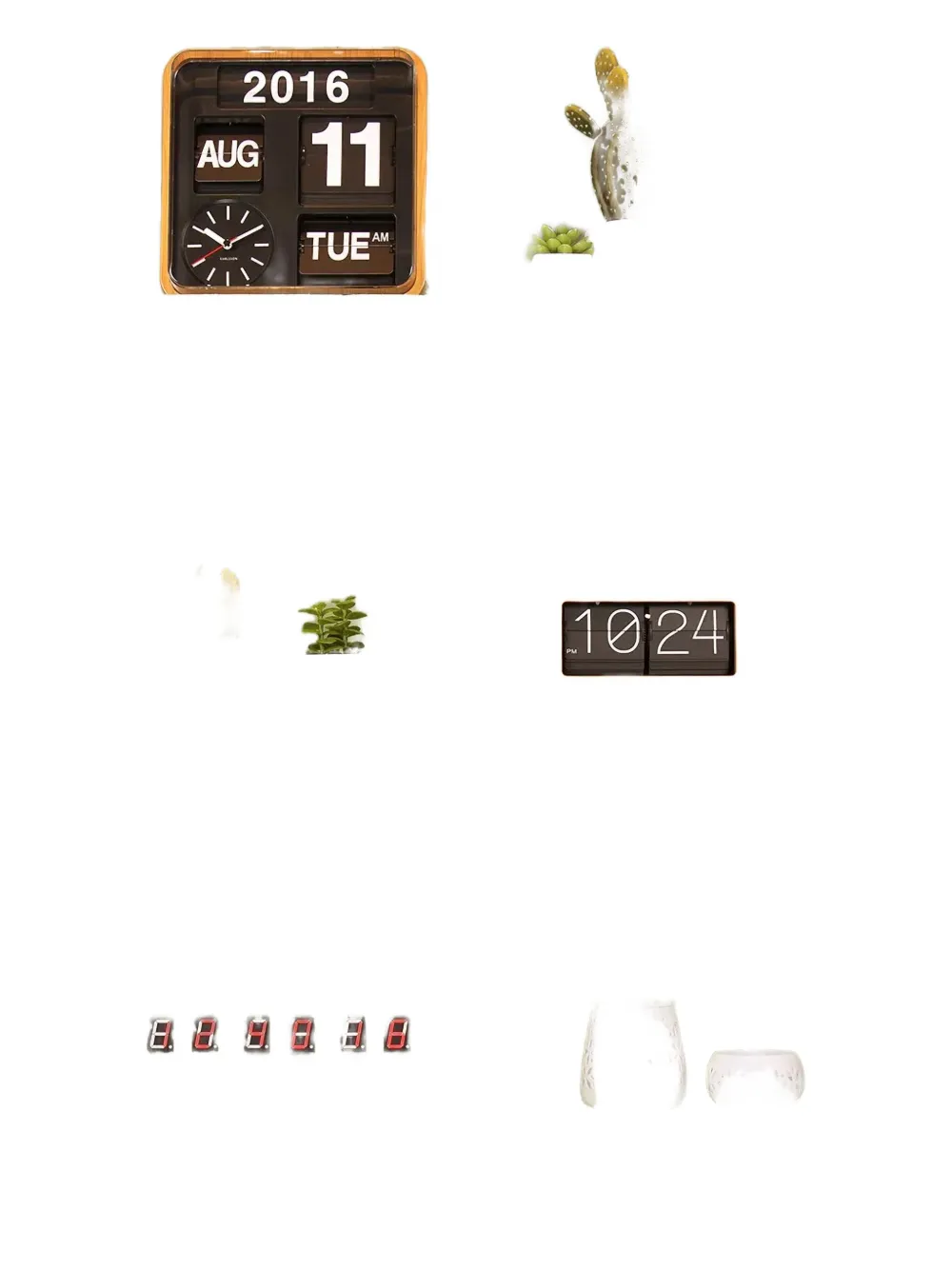 Karlsson Boxed Flip Clock In Multi
