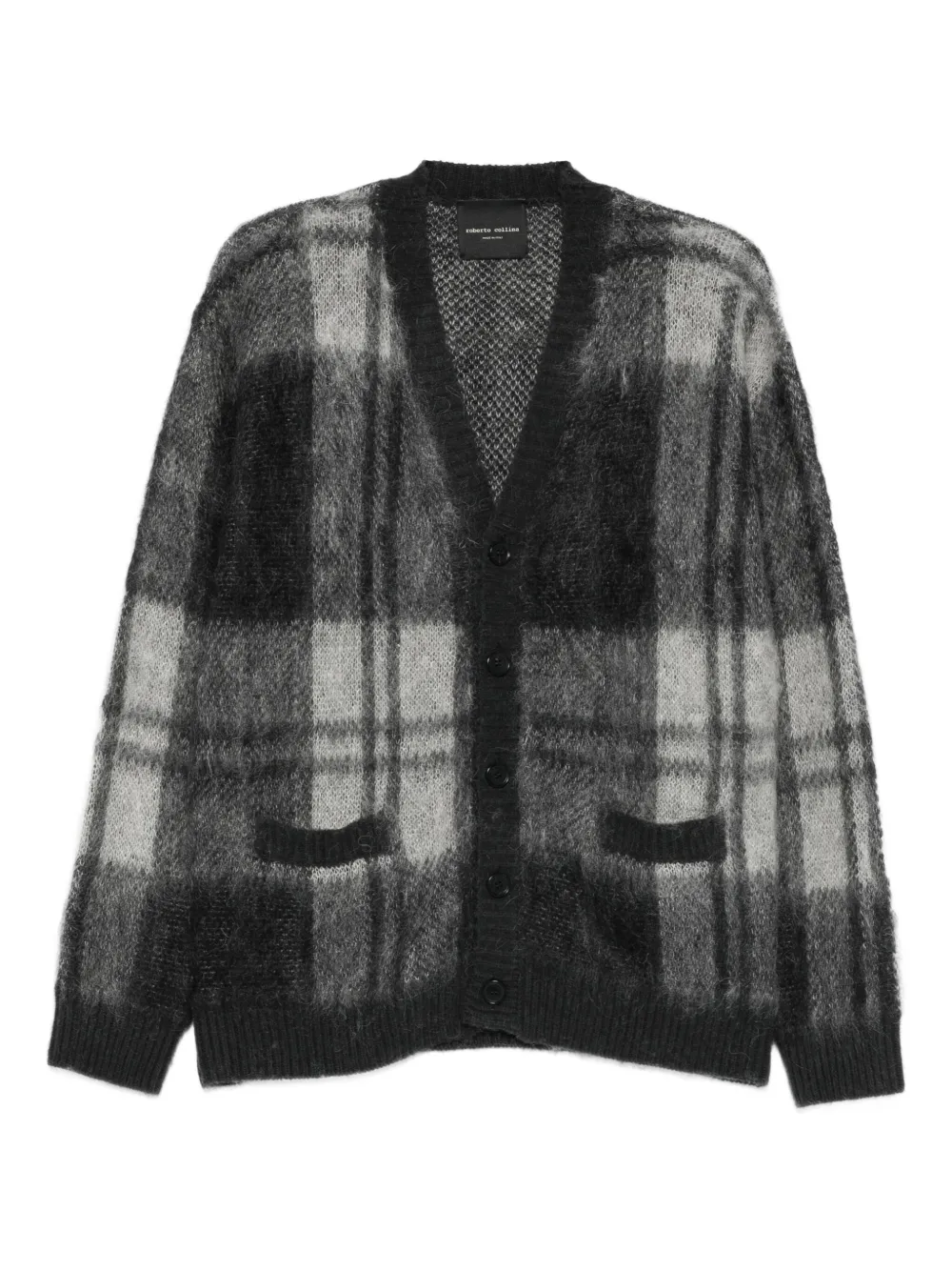 Roberto Collina patterned cardigan | Grey | Image 1
