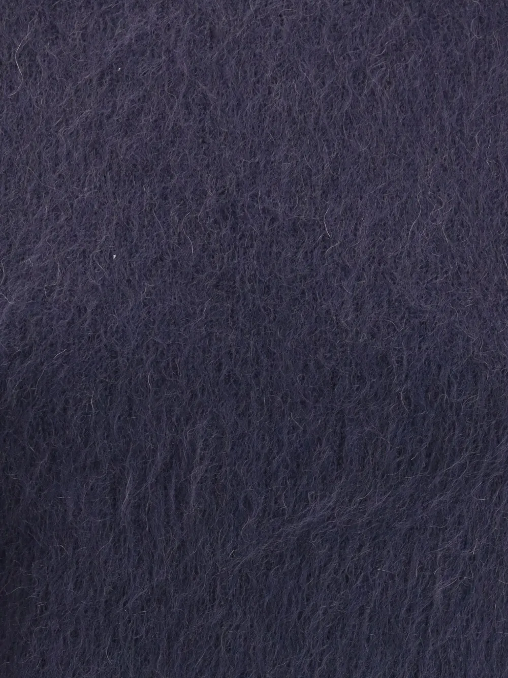 Max Mara Turtleneck Sweater In Brushed Mohair-blend Yarn In Blue