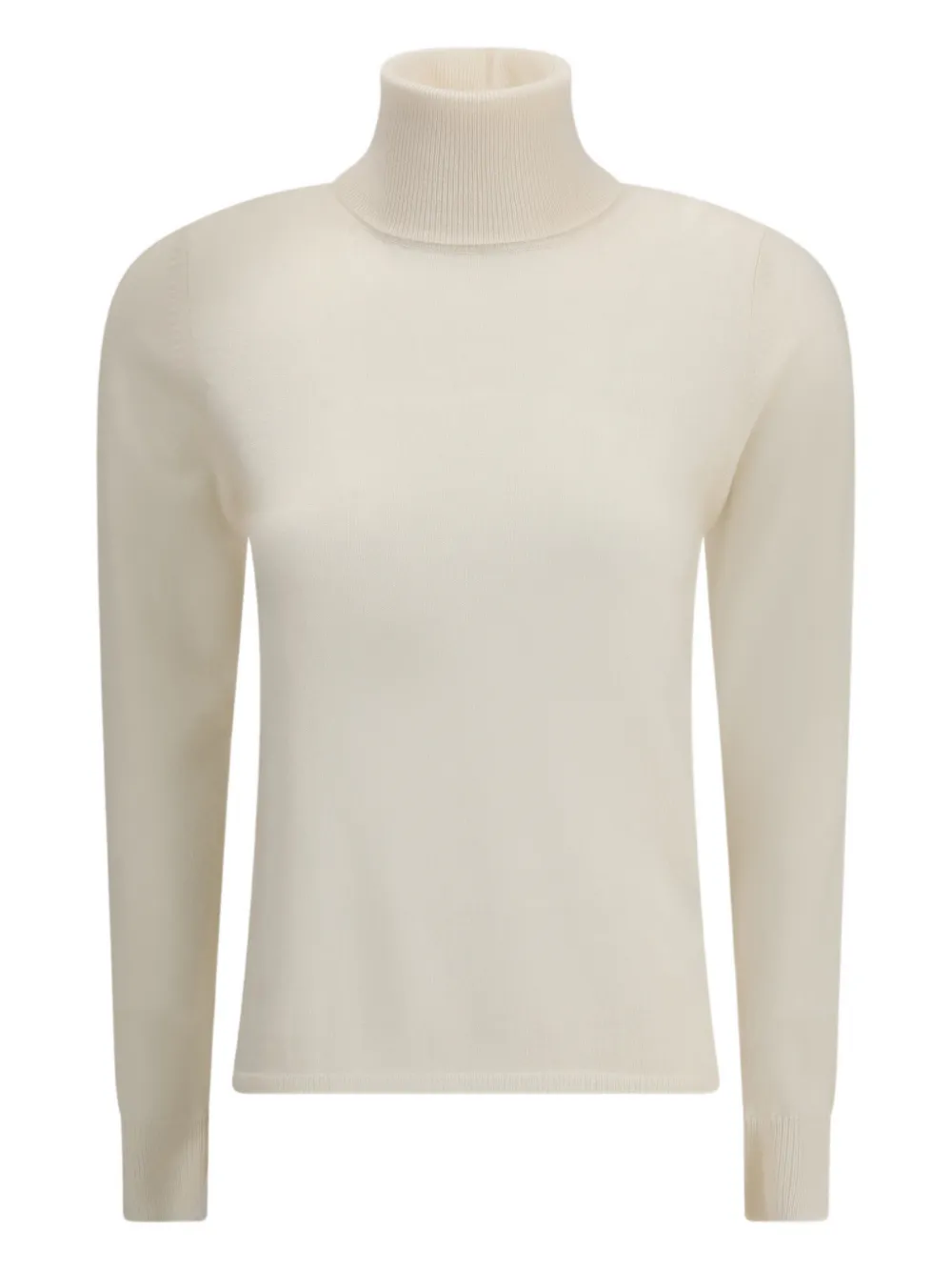 Max Mara Educata Turtleneck Sweater In White