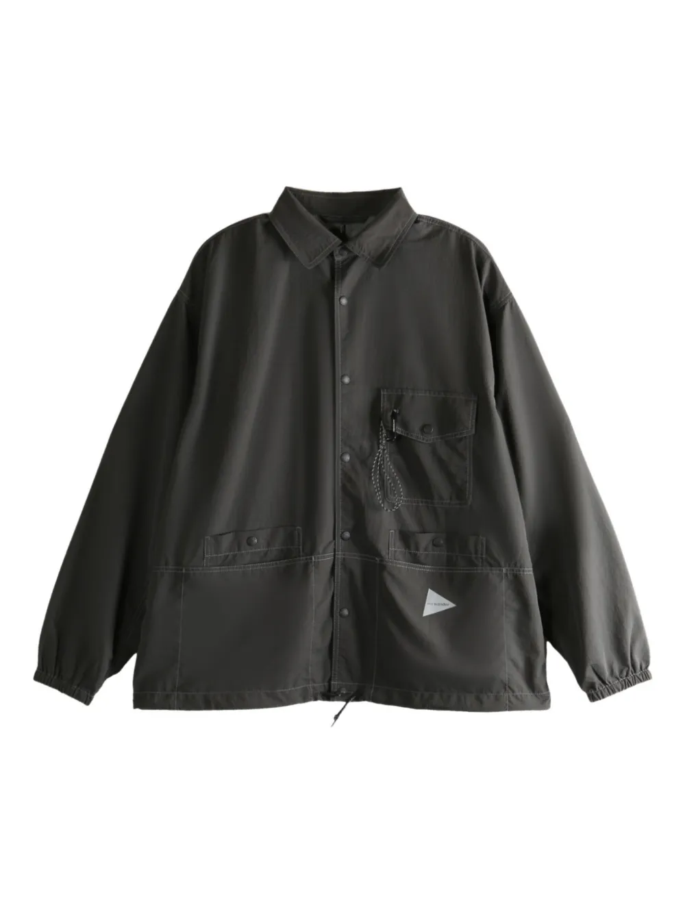 and Wander press-stud fastening jacket | Grey | Image 1