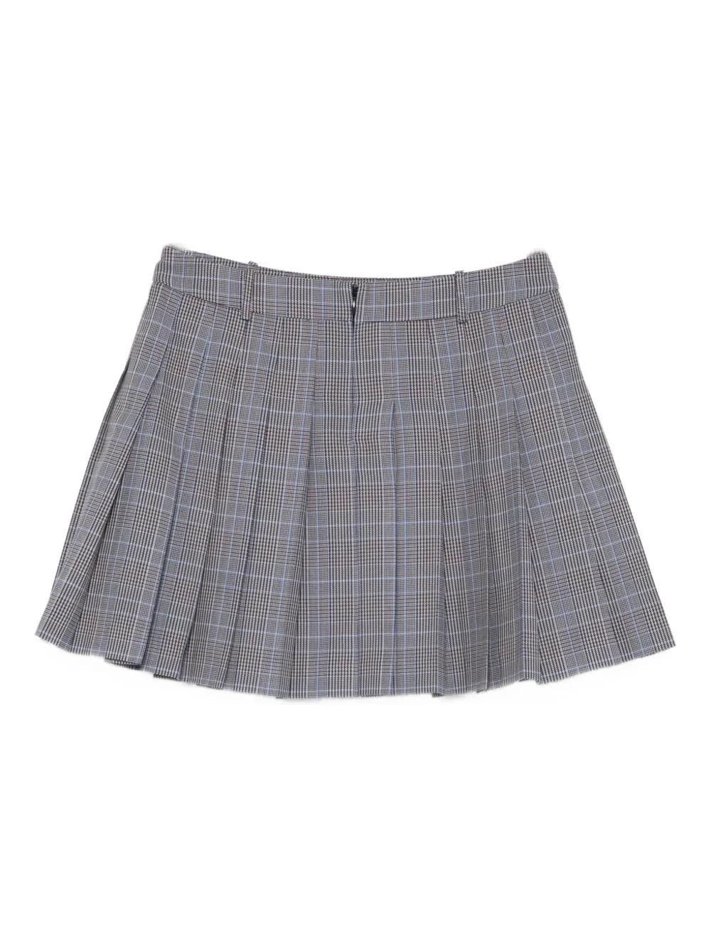 Maison Kitsuné Pleated Mini Skirt In Gray