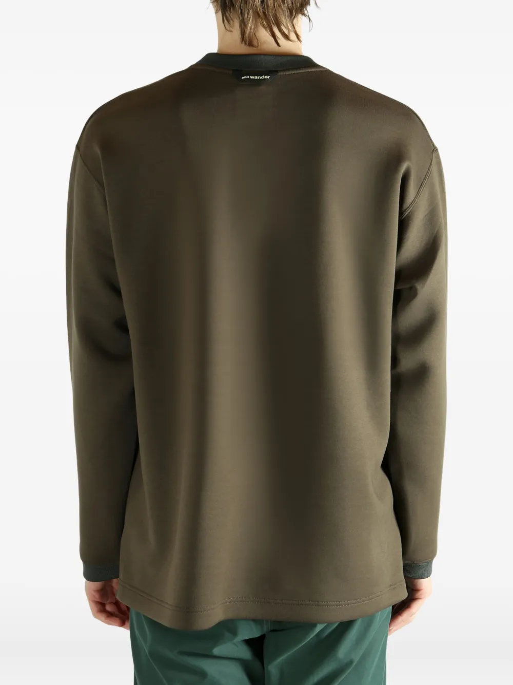 and Wander Sweater met borstzak Bruin