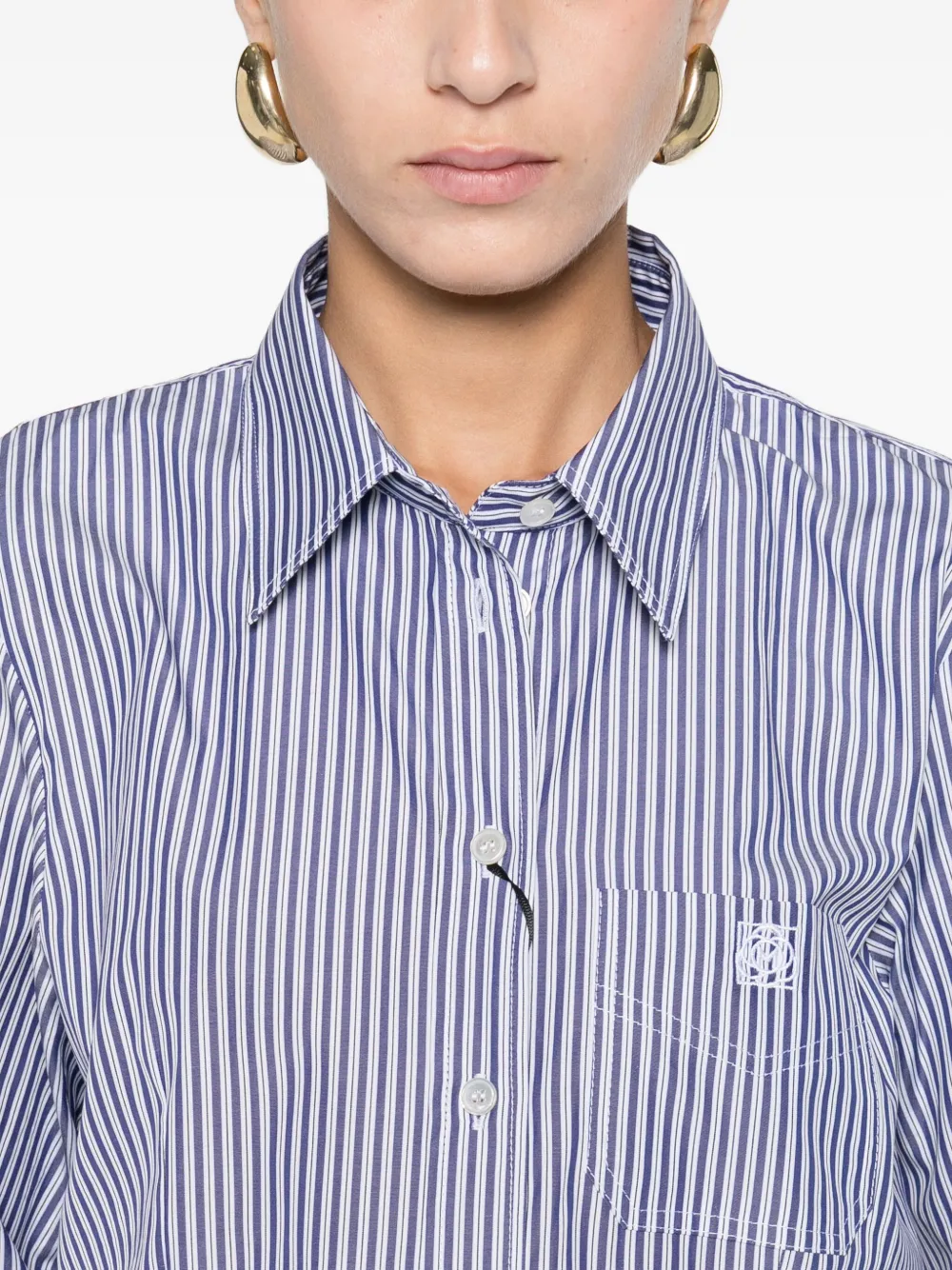 Marella Apice gestreepte blouse Blauw