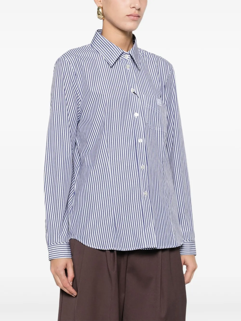 Marella Apice gestreepte blouse Blauw