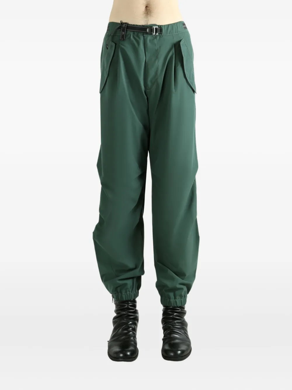 And Wander belted-waist track pants - Groen