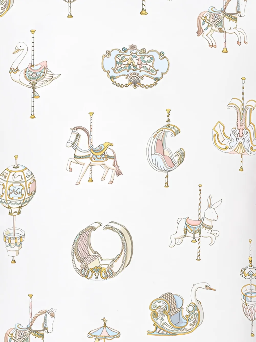 Atelier Choux Romper met korte mouwen en print Wit