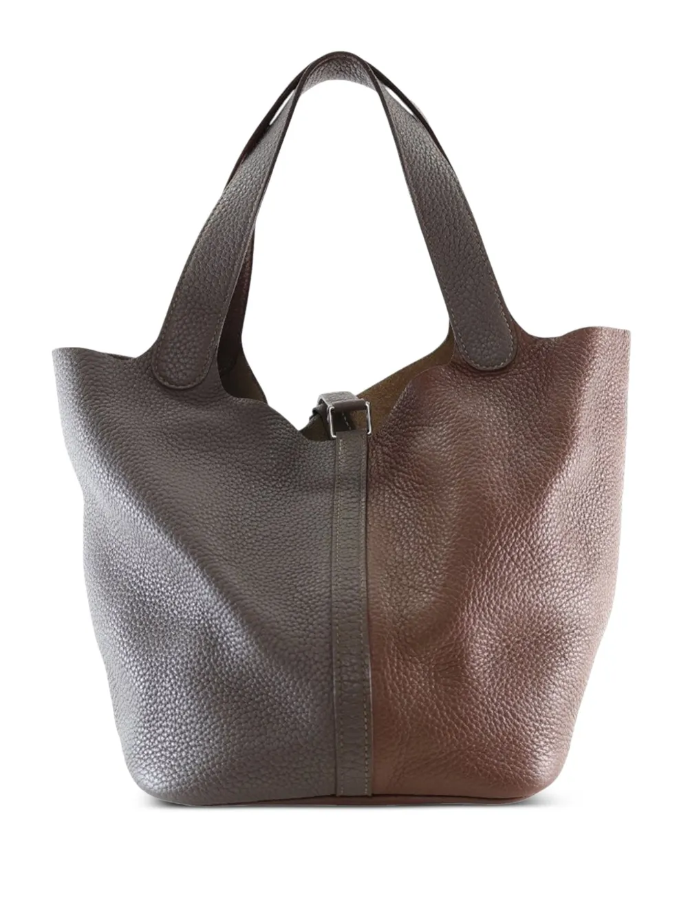 Hermès Pre-Owned bolsa de mano Bicolor Togo Picotin 22 2012 | marrón | Image 1