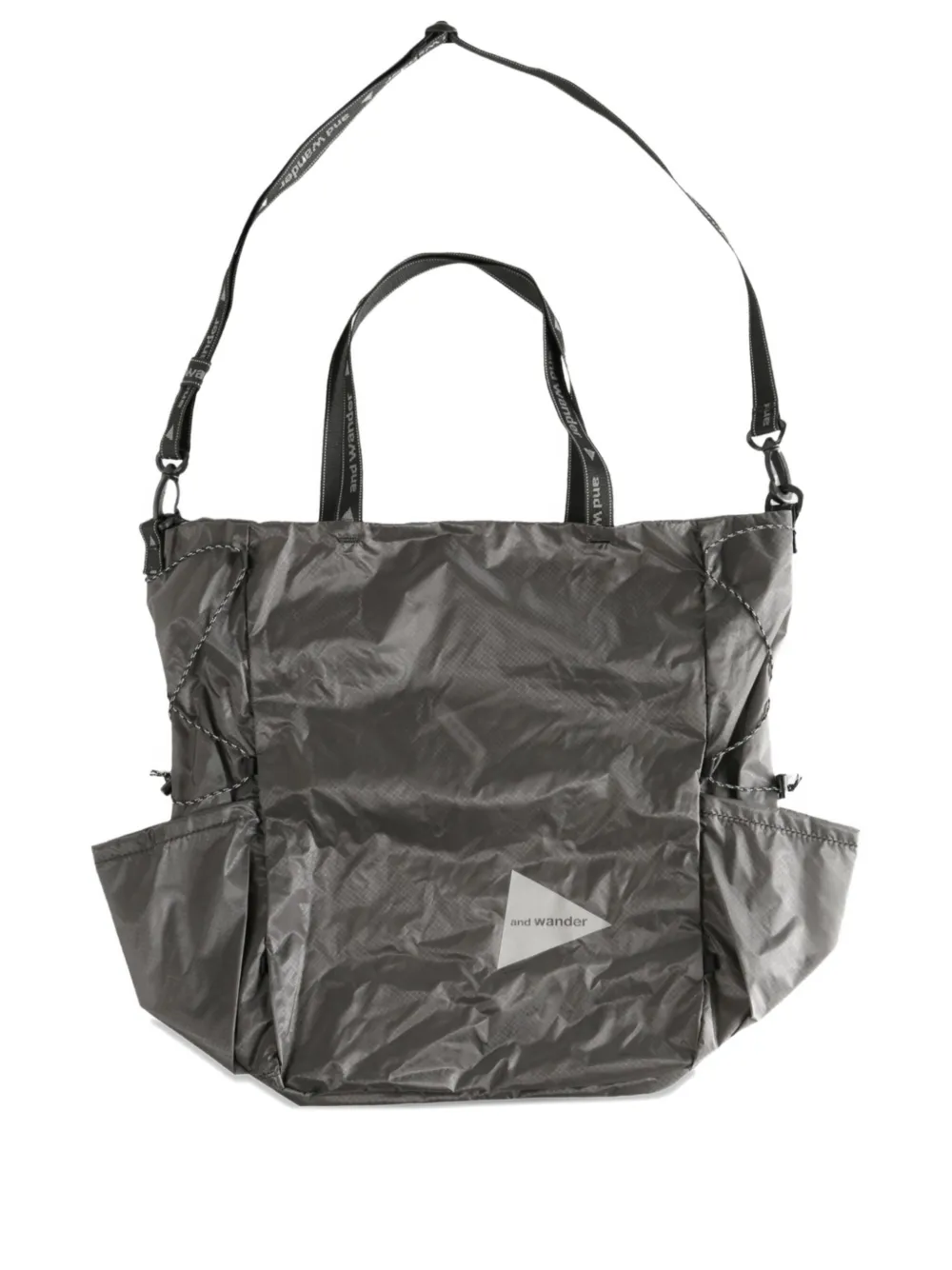 and Wander slouch-design tote bag | Grey | Image 1