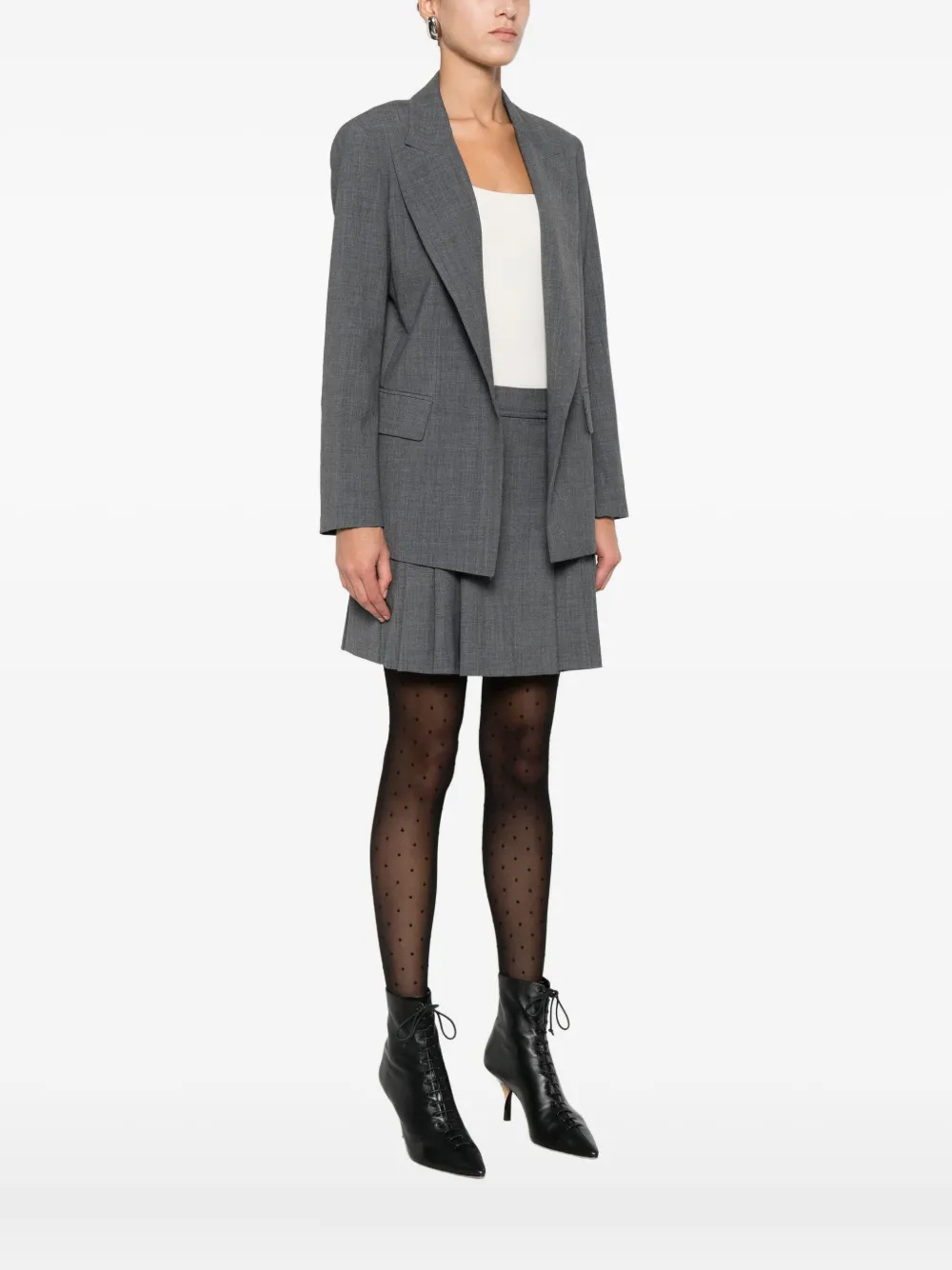 Marella Open-front Blazer In Gold