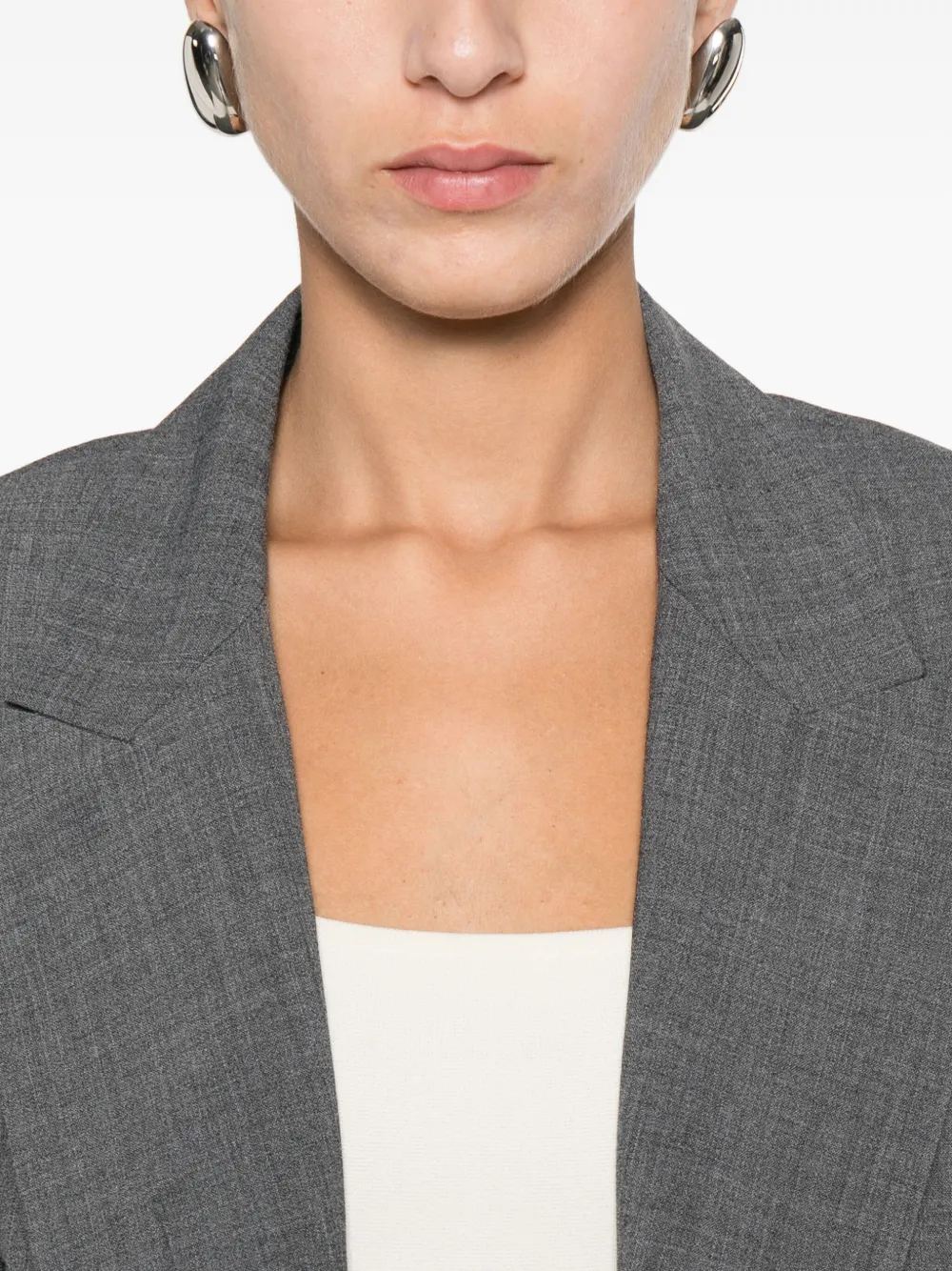 Marella Blazer met open voorkant Grijs