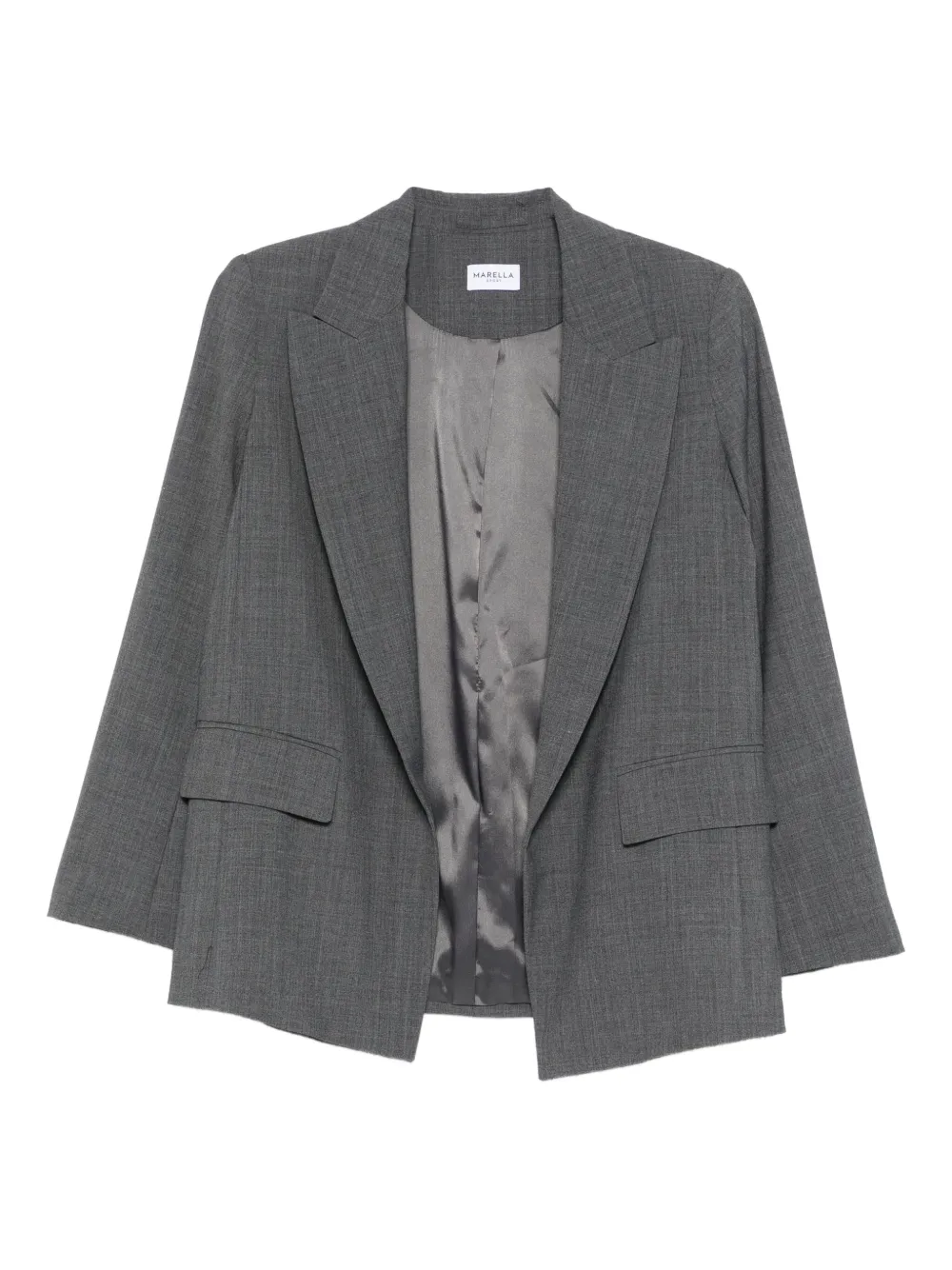 Marella open-front blazer | Grey | Image 1