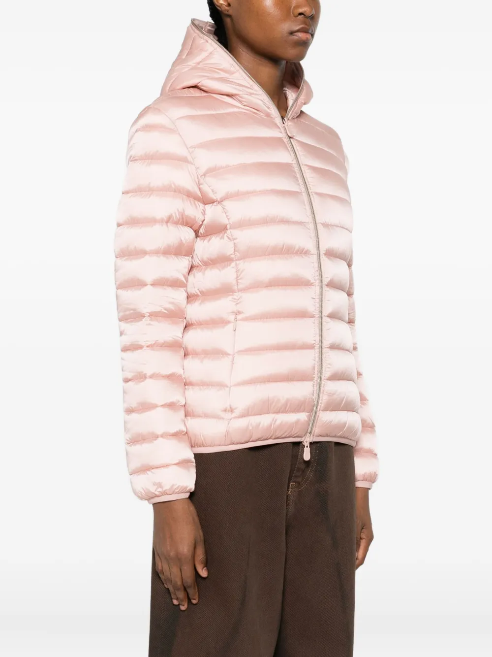 Save The Duck Alexis Hooded Zip-up Jacket In Pink
