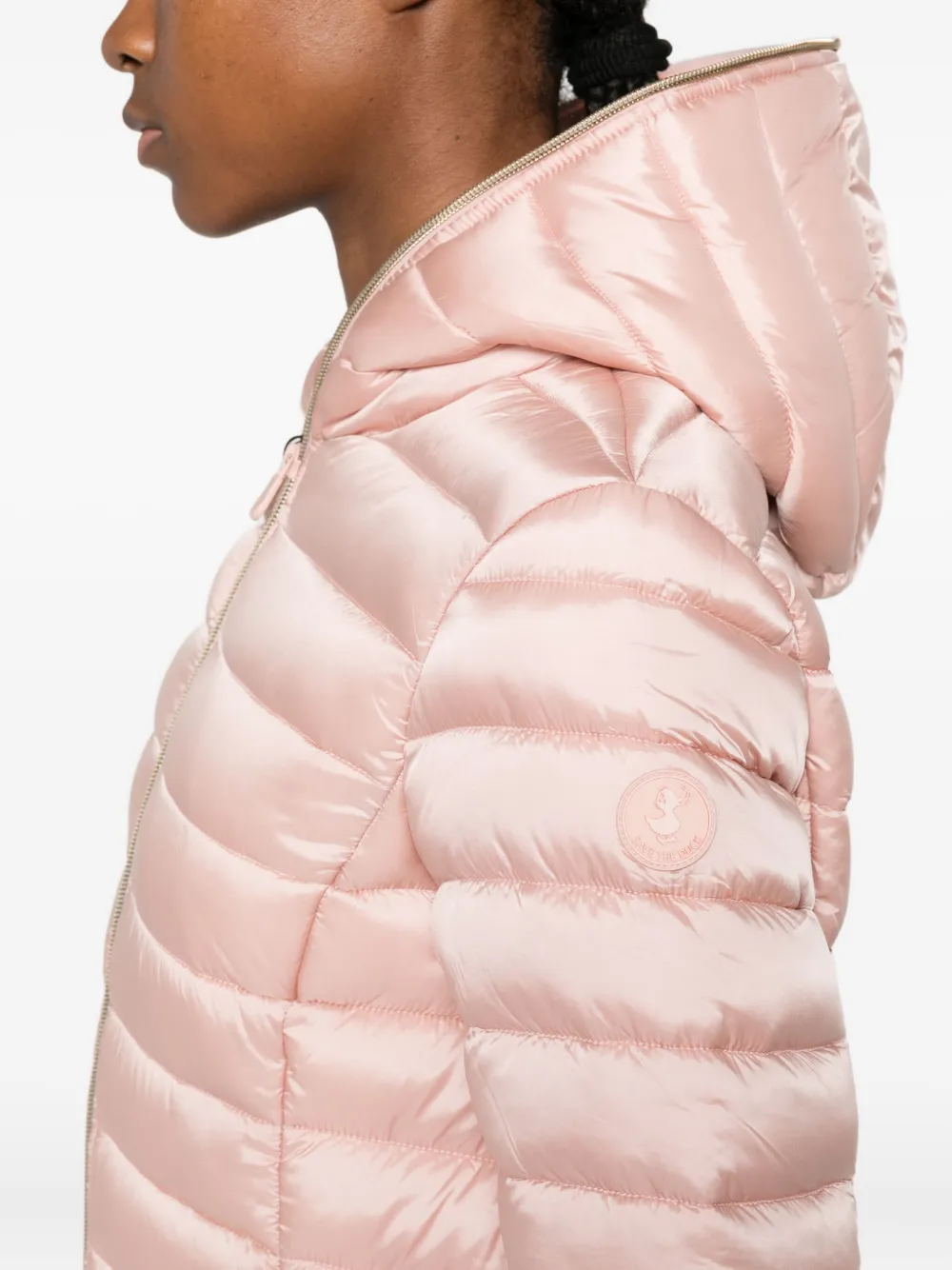 Save The Duck Alexis Hooded Zip-up Jacket In Pink