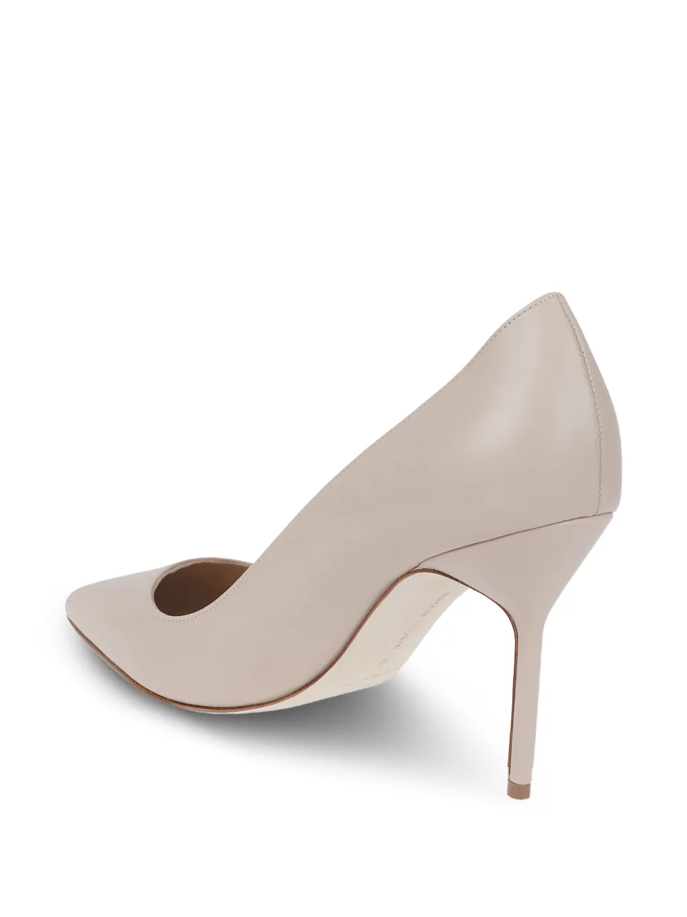 Manolo Blahnik 90 mm pumps met puntige neus Beige