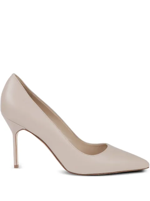 Manolo Blahnik zapatillas con puntera en punta y tacón de 90mm