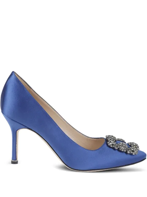 Manolo Blahnik 90mm crystal-embellished pumps