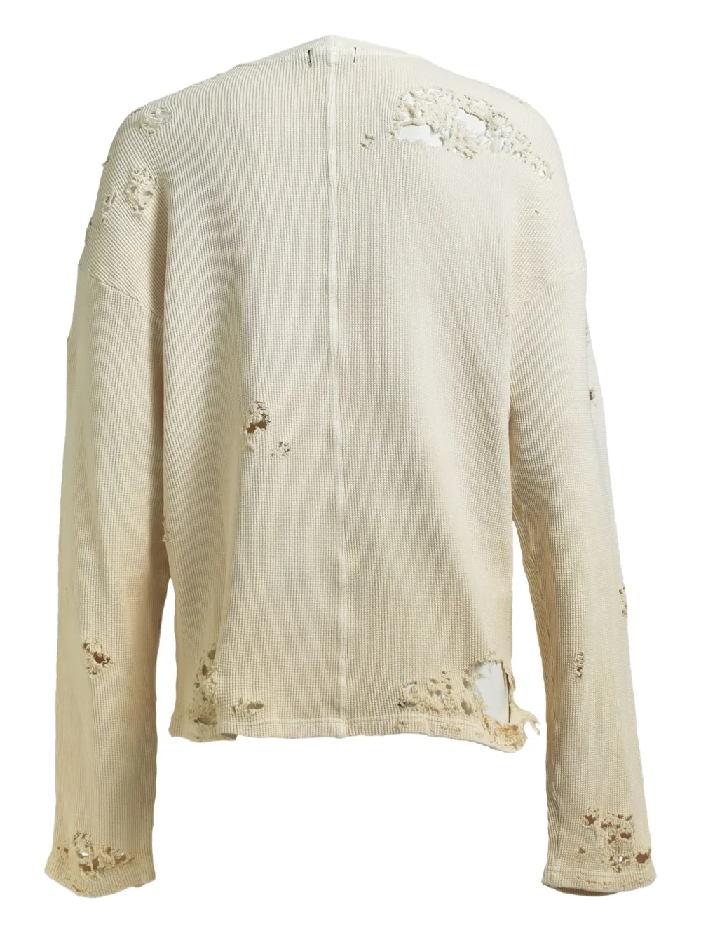 BREATH Fade gerafeld T-shirt - Beige