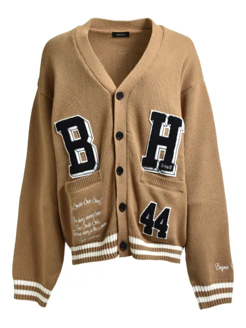 BREATH appliqué V-neck cardigan
