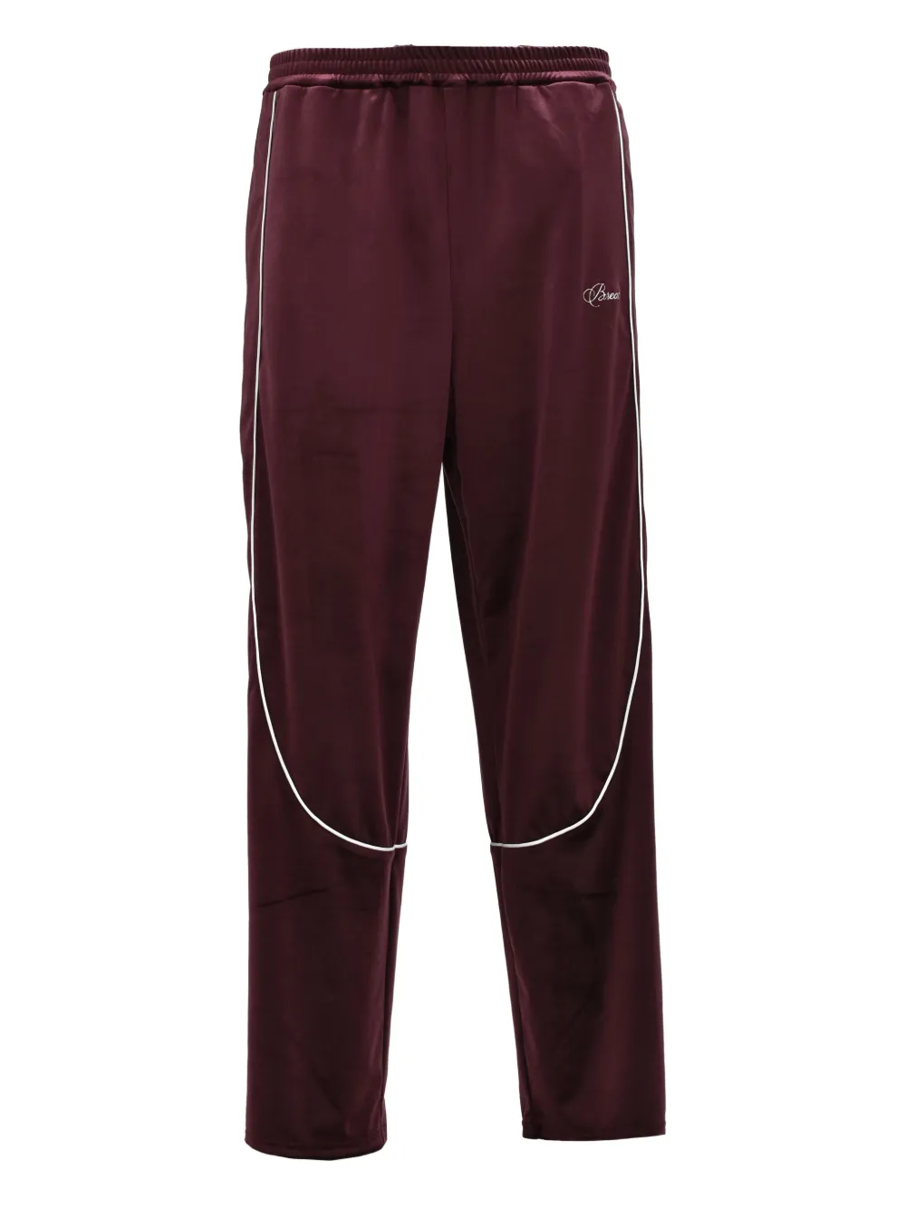 BREATH pantalon de jogging passepoilé à logo Script | rouge | Image 1
