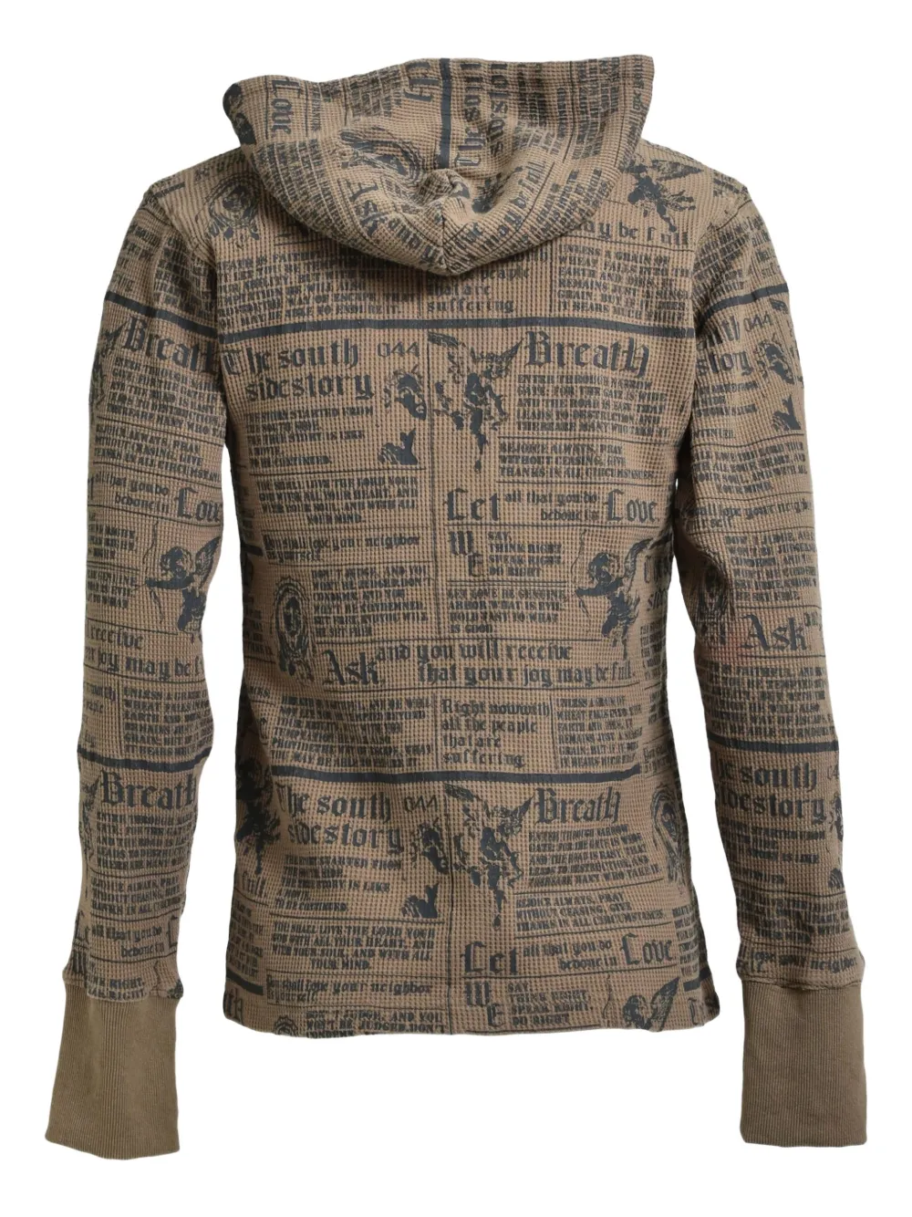 BREATH skull-print waffle hoodie | Hoodies | Image 2