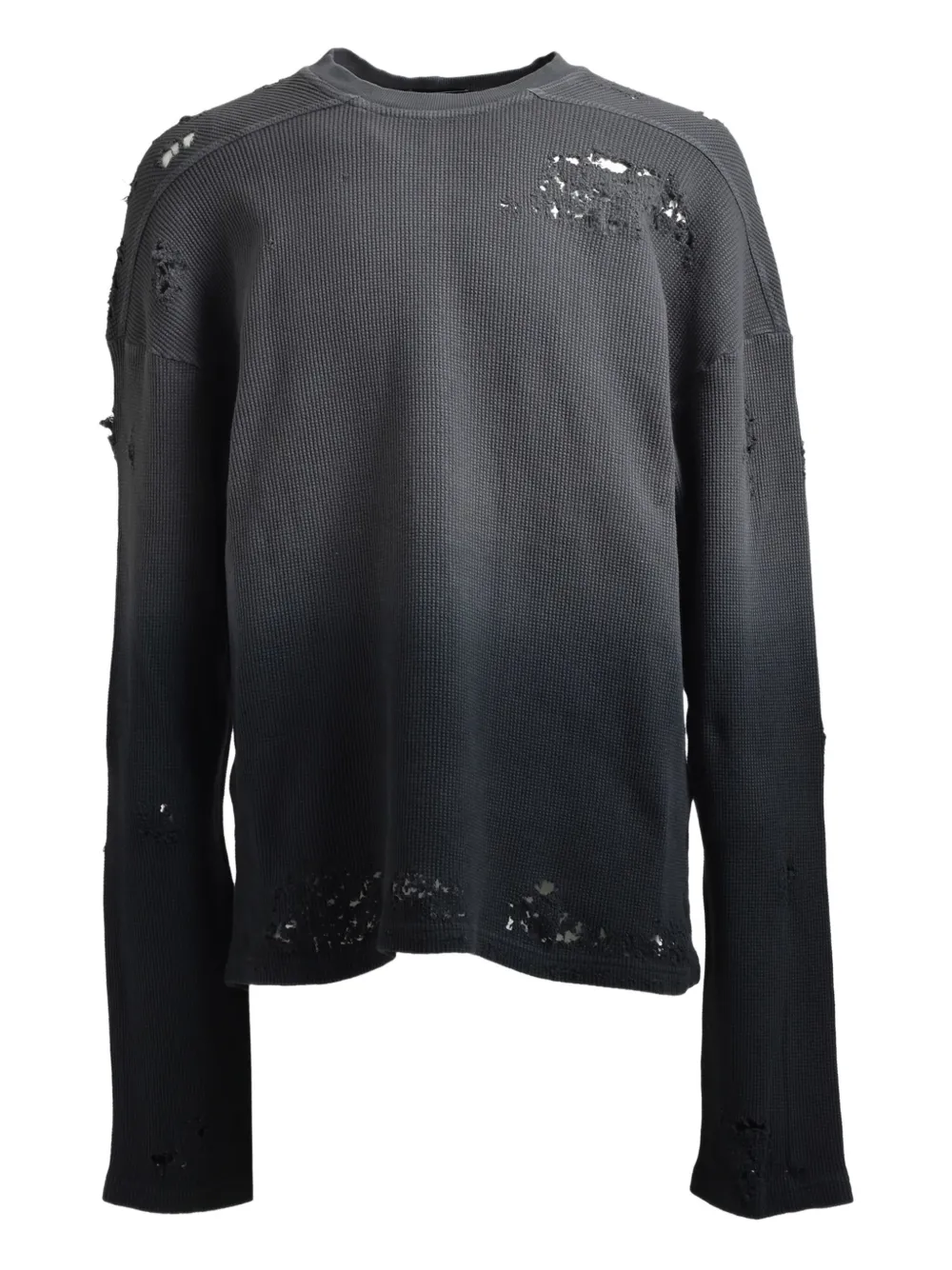 BREATH t-shirt gaufré à effet usé | noir | Image 1