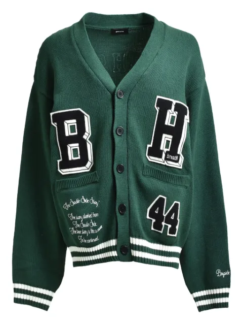 BREATH BH-patch appliqué cardigan