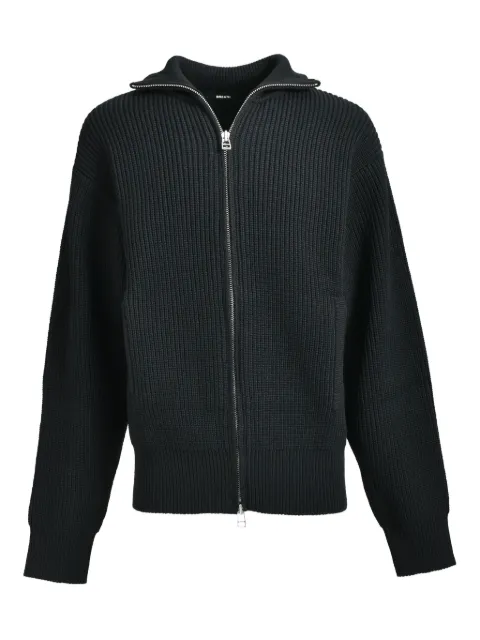 BREATH ribbed-knit cardigan