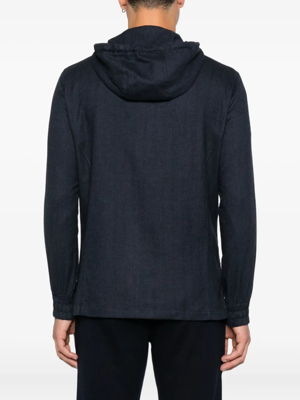 Kiton Jack met capuchon Blauw