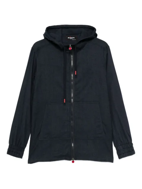 Kiton hooded zip-up jacket 