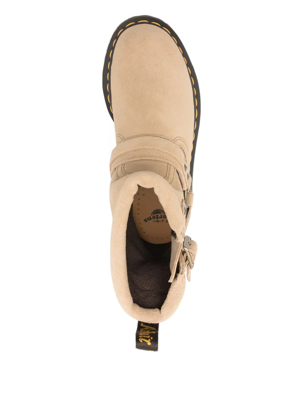 Dr. Martens 40 mm Anistone laarzen met gespbandje Beige