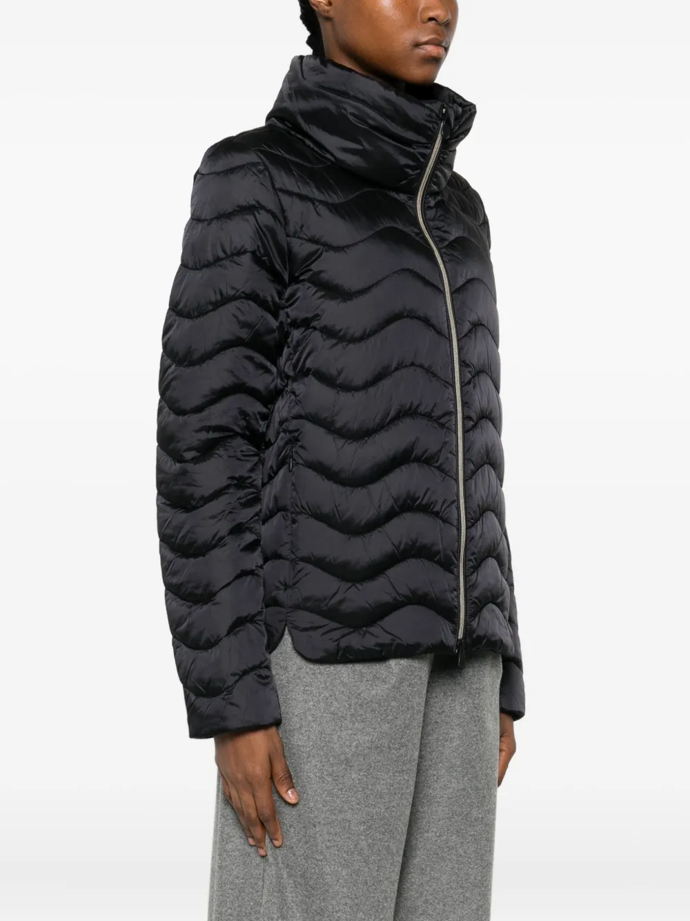 Save The Duck Peridot Zip-up Jacket In Black