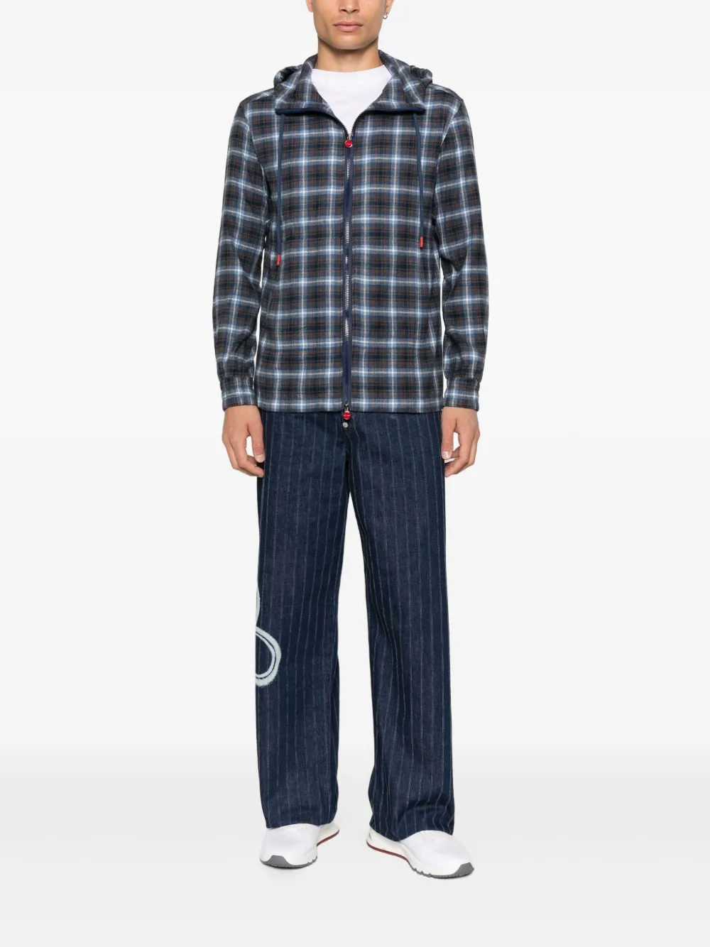 Kiton checked hooded jacket | Hooded Jackets | Image 2