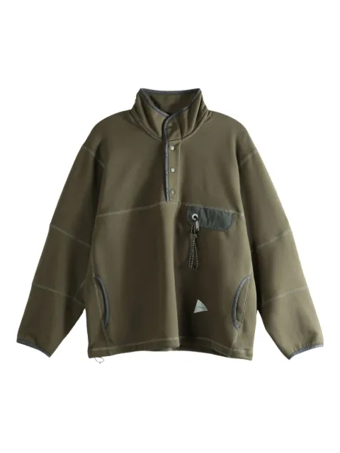 and Wander press-stud fastening sweatshirt