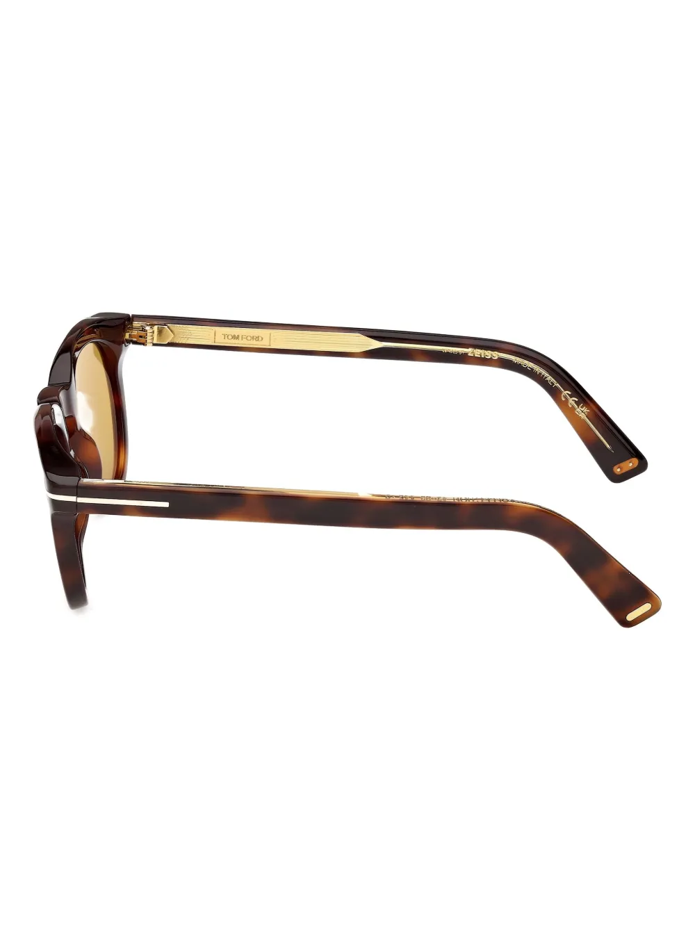 TOM FORD Eyewear Zonnebril met schildpadschild-design Bruin