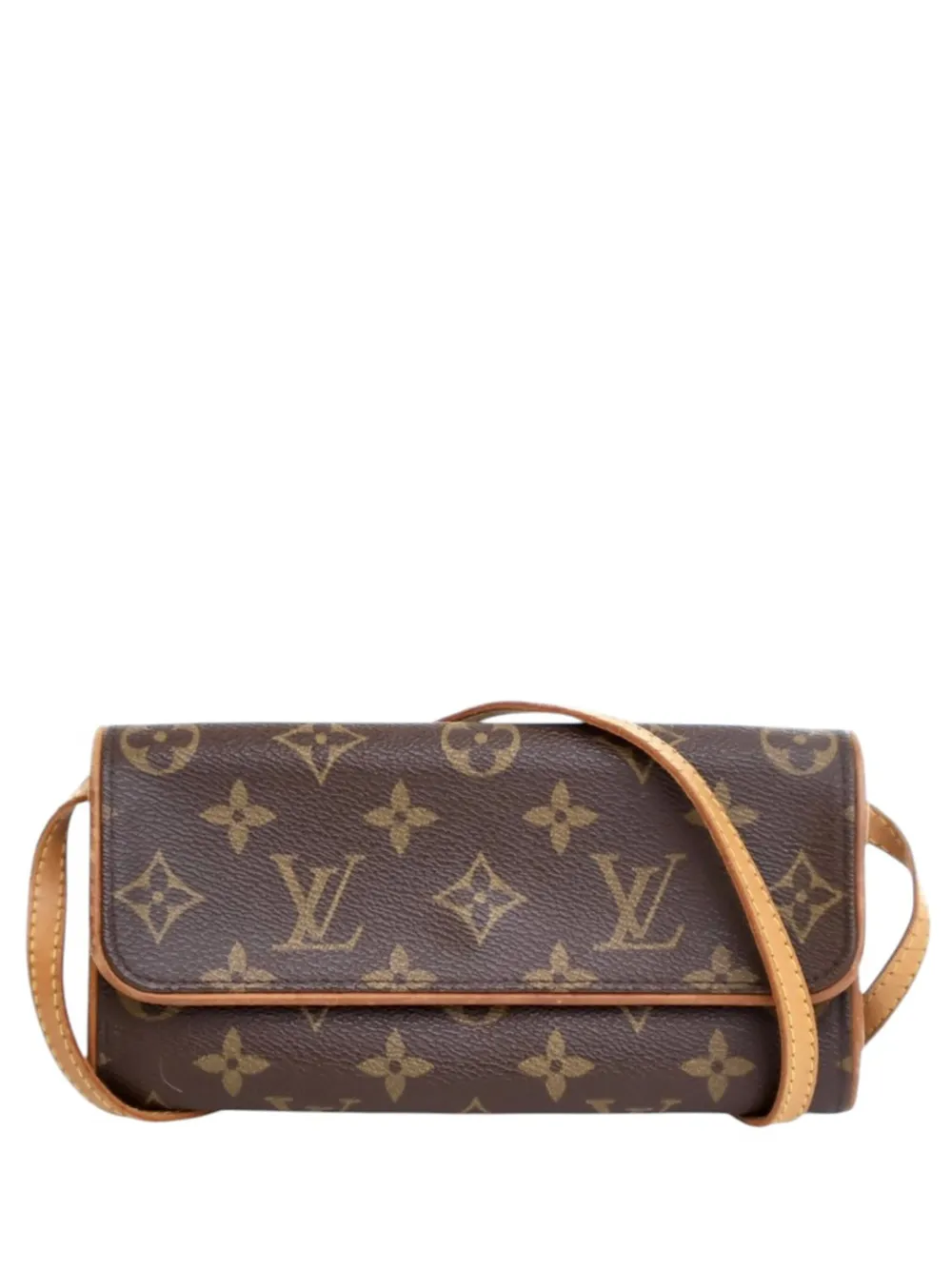 Louis Vuitton Pre-Owned 2002 Monogram Pochette Twin PM crossbody bag - Louis Vuitton Pre-Owned 2002 Monogram Pochette Twin PM crossbody bag -