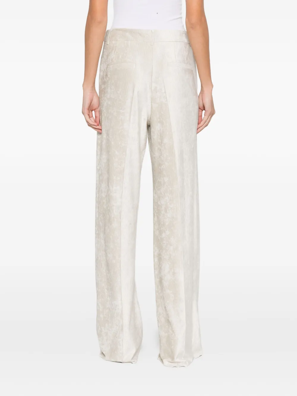 Marella Avana Corduroy Trousers In White
