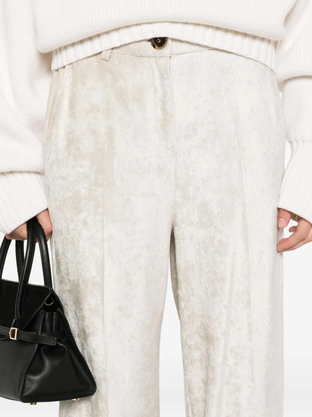 Marella Avana Corduroy Trousers In White
