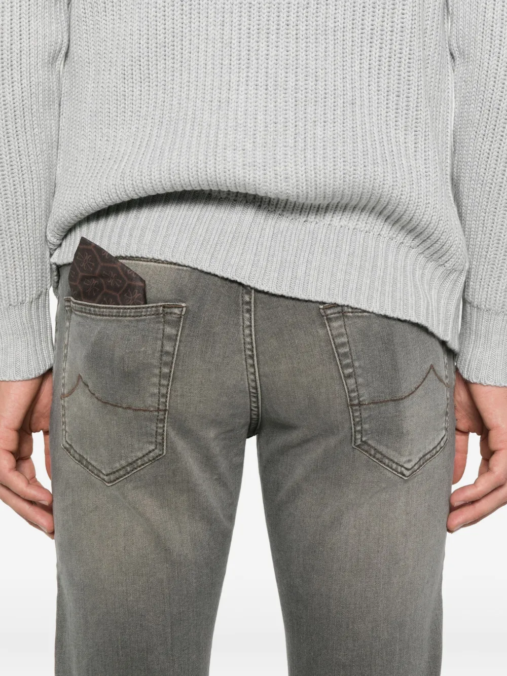 Jacob Cohën Jeans met vijf zakken Grijs