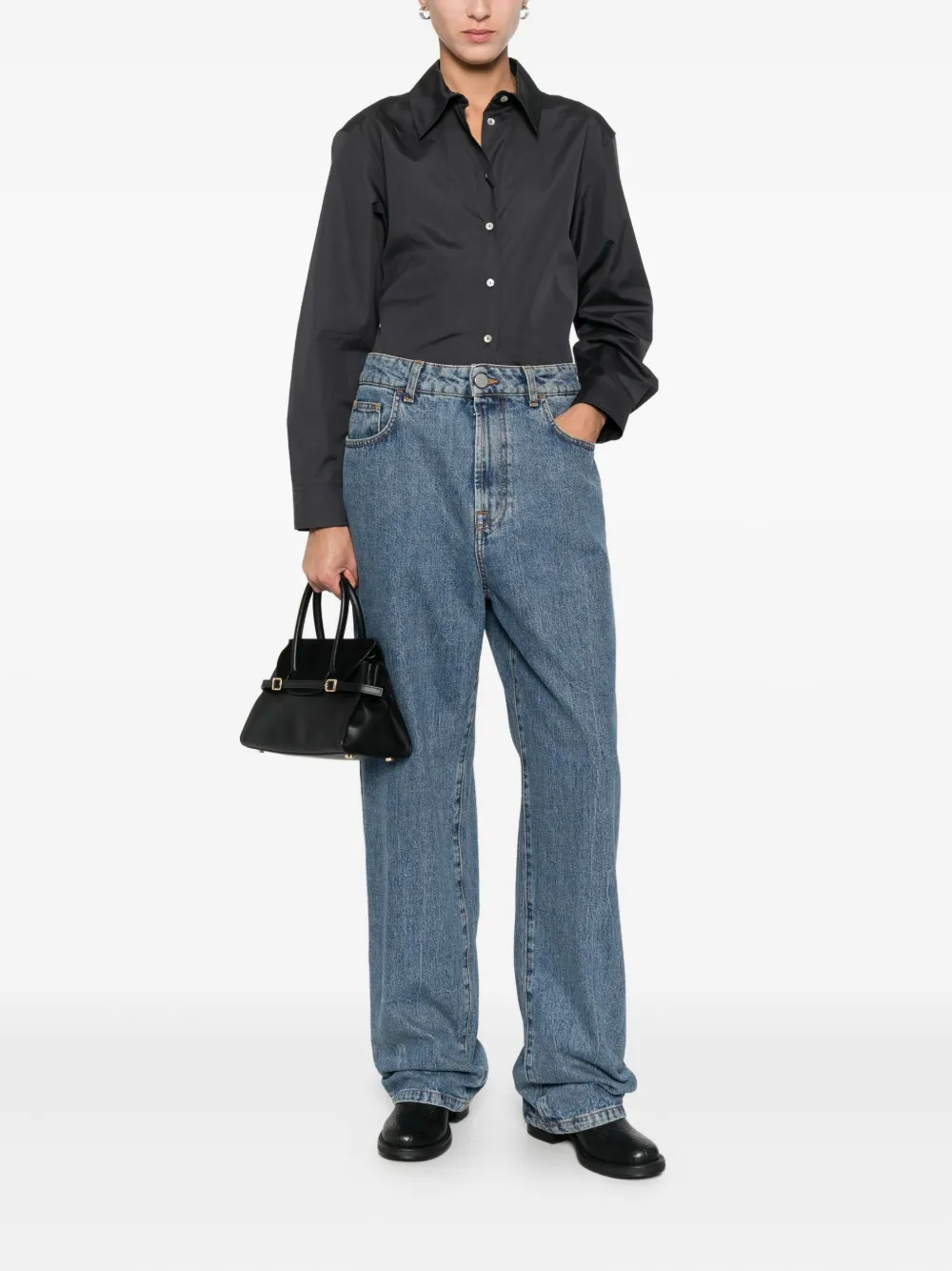 Marella Frizzo shirt - Zwart