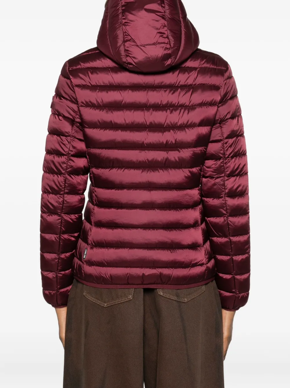 Save The Duck Alexis Hooded Zip-up Jacket In Burgundy
