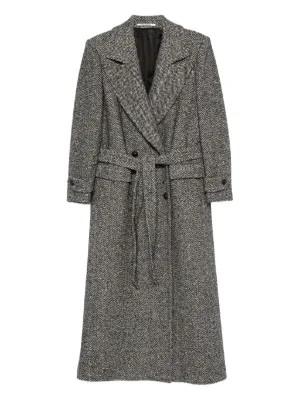 Tagliatore ヘリンボーン ダブルコート | ブラック | FARFETCH JP