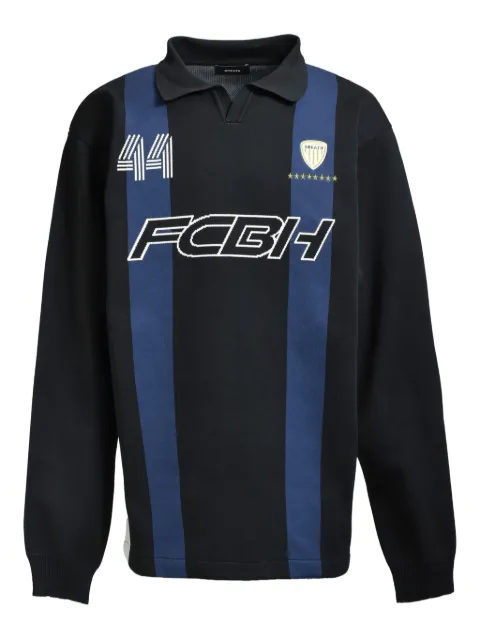 BREATH Uniform polo-collar sweater 