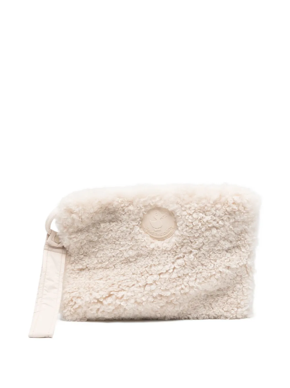 Save The Duck textured make-up bag | Brown | Image 1