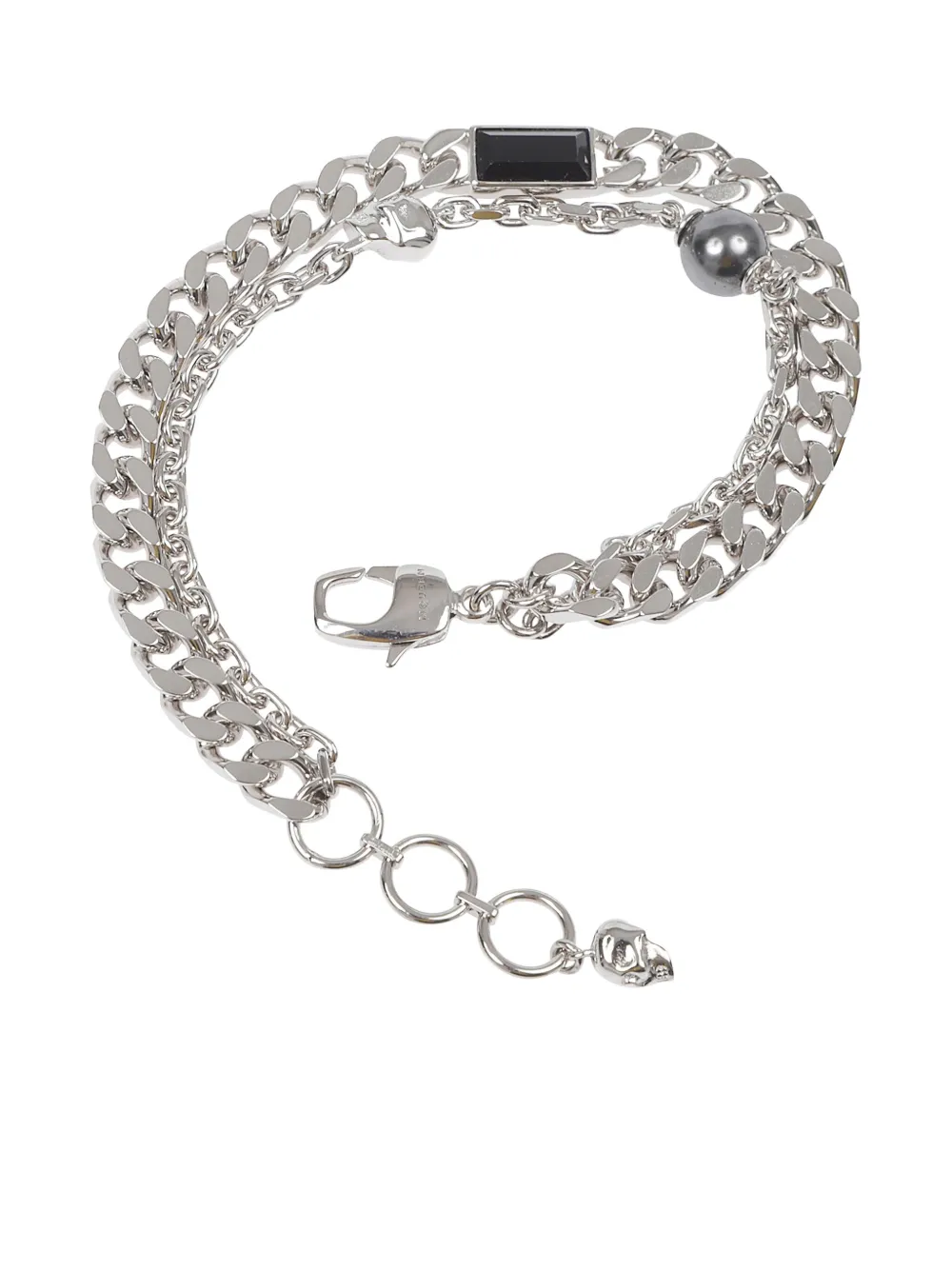 Alexander McQueen skull-charm chain bracelet | Silver | Image 1