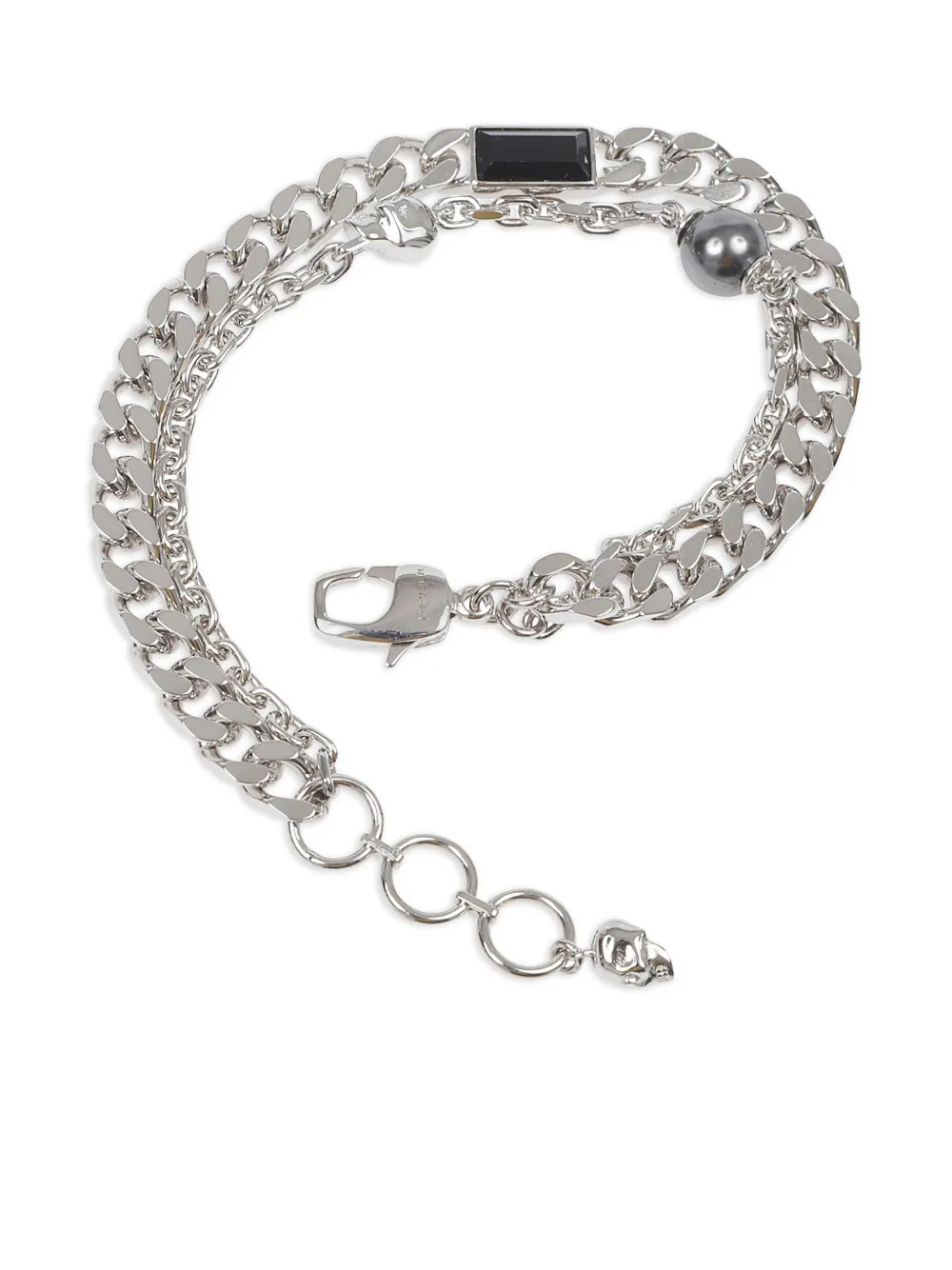 Alexander McQueen skull-charm chain bracelet | plateado | Image 1