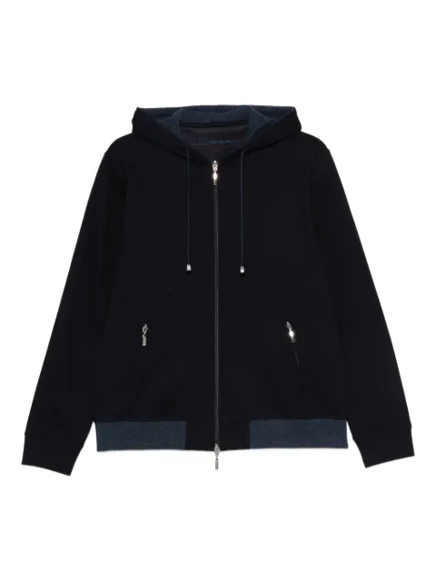 Doriani Cashmere hoodie con cierre
